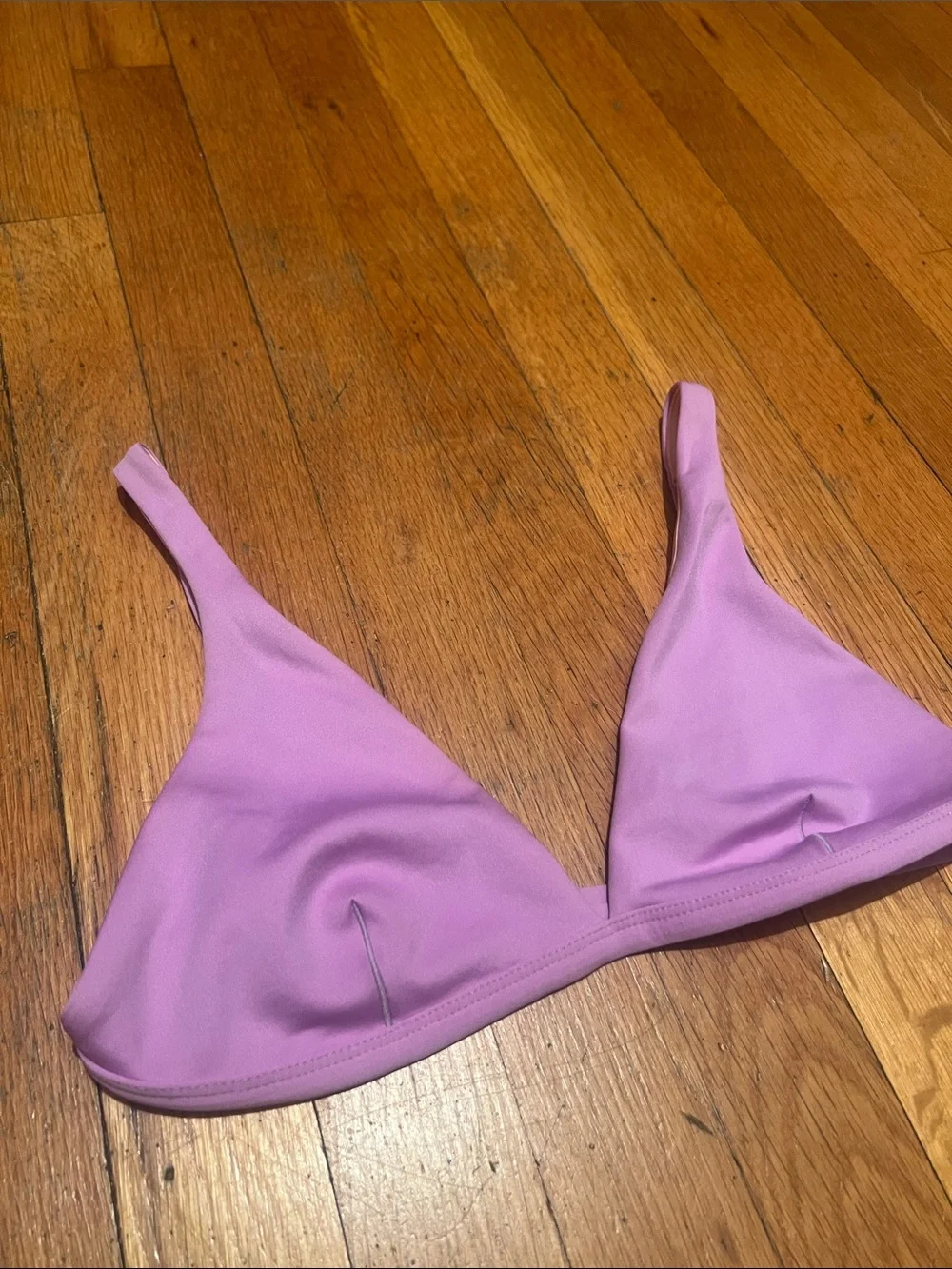 Left On Friday Lilac Triangle Bikini Top